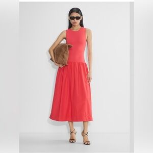 Babaton Vibrant Red Sleeveless Dress